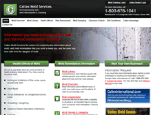 Tablet Screenshot of caltexmoldservices.com